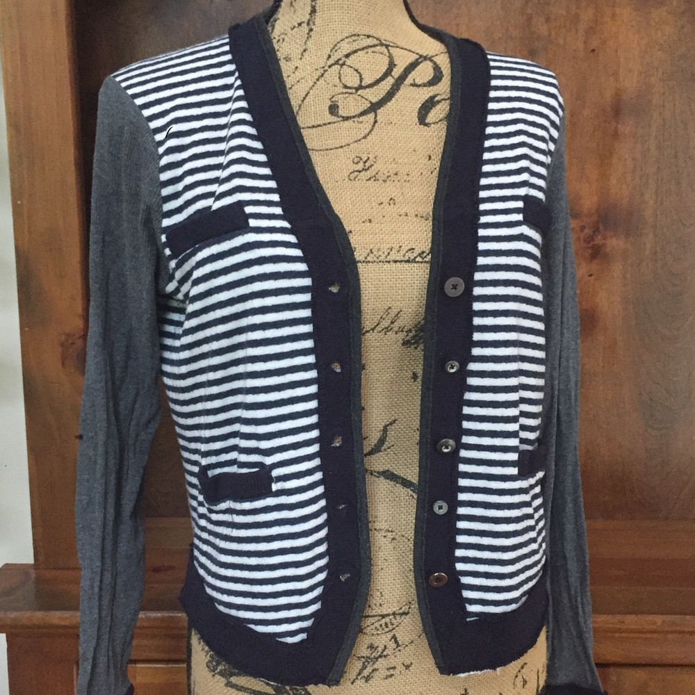 Anthro Mixed Media Cardigan